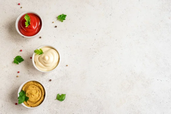 Ketçap, mayonez, hardal