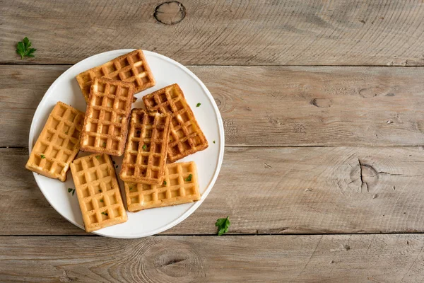 Savory waffles — Stock Photo, Image