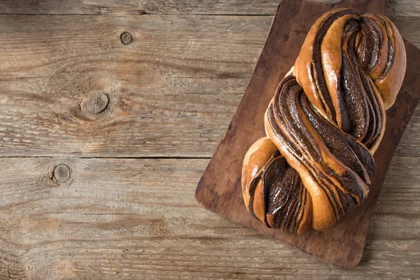 Pan de remolino de chocolate — Foto de Stock