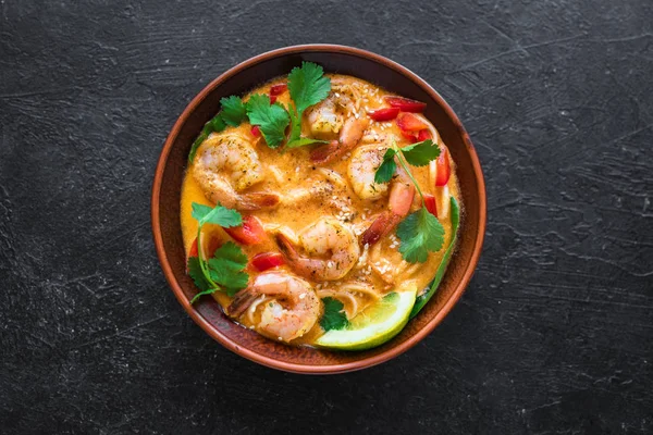 Sopa de camarão Laksa — Fotografia de Stock