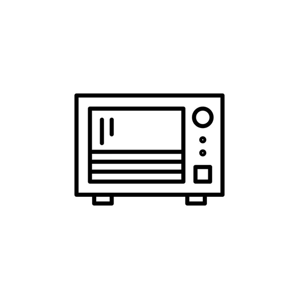Microgolf Oven Icoon Keuken Apparatuur Voor Het Koken Illustratie Eenvoudig — Stockvector