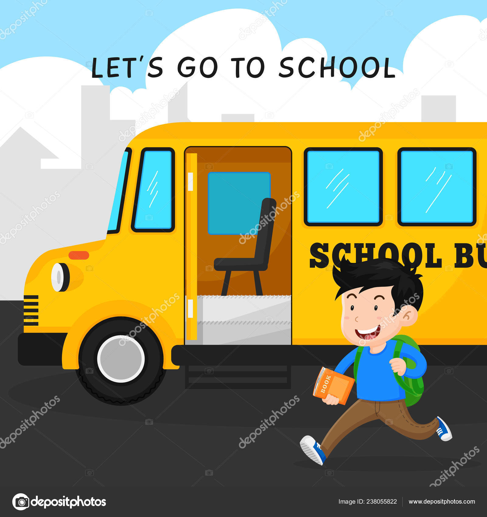 Happy Student School Bus Opened Door School Bus Flat Style Vector Image By C Mnaufal Vector Stock Happy Student School Bus Opened Door School Bus Flat Style Vector Image By C Mnaufal Vector Stock