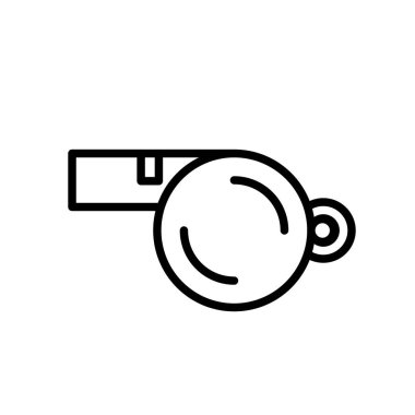 düdük simgesi. basit örnek anahat stili spor simgesi.