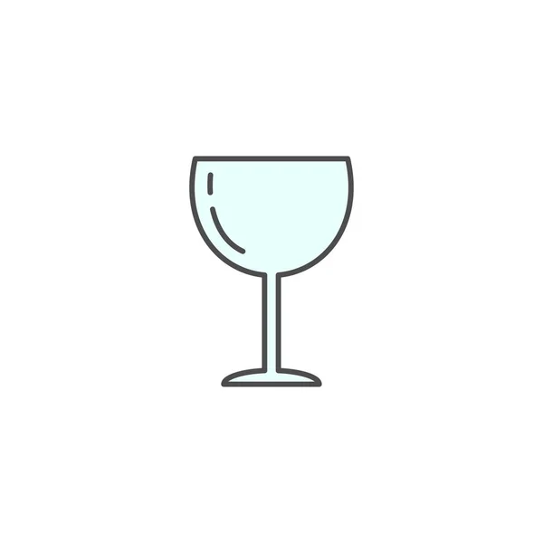 Icono Copa Vino Electrodomésticos Cocina Para Cocinar Ilustración Símbolo Estilo — Vector de stock