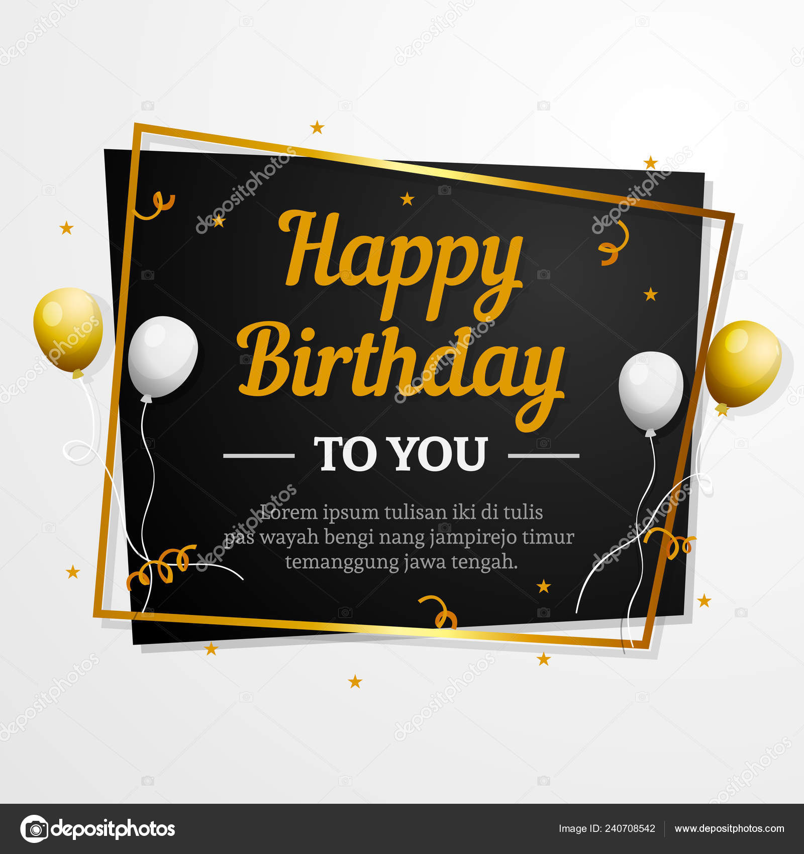 Happy Birthday You Greeting Card Elegant Professional Banner Template Stock Vector Image By C Mnaufal Happy Birthday You Greeting Card Elegant Professional Banner Template Stock Vector Image By C Mnaufal