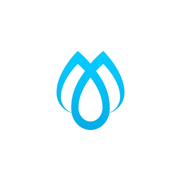 Letra Logotipo Plantilla Con Tres Diseño Vectores Concepto Gota Agua — Archivo Imágenes Vectoriales
