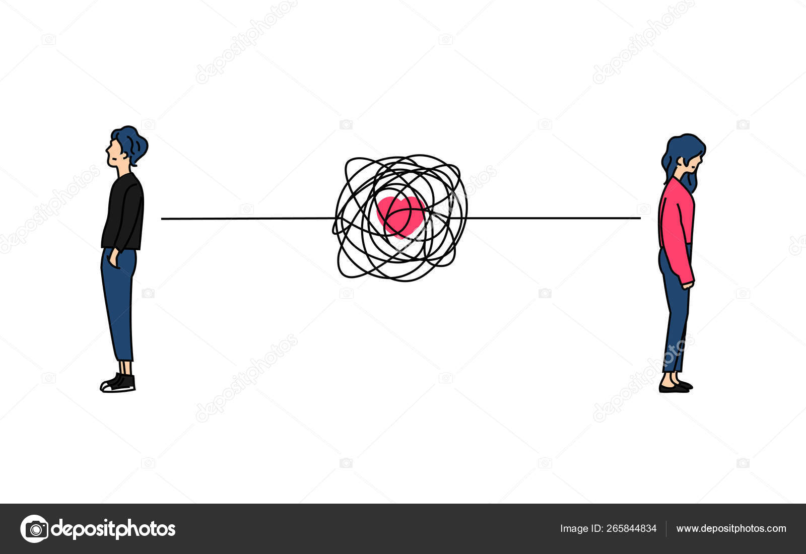 Sad couple Vector Art Stock Images | Depositphotos Sad couple Vector Art Stock Images | Depositphotos
