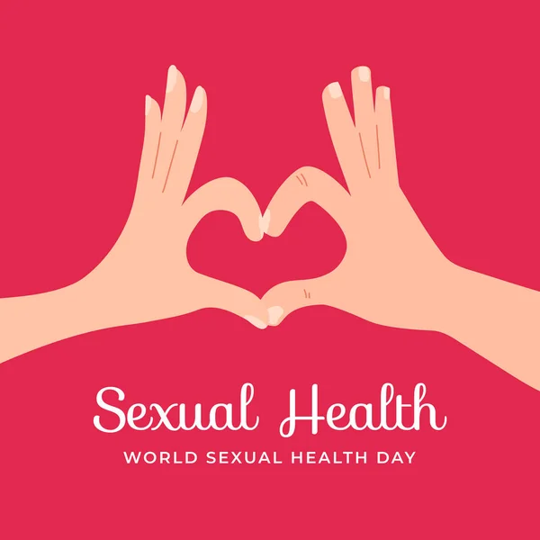 Światowy Dzień Zdrowia Seksualnego Wektor Ilustracji Koncepcji Plakat Para Mężczyzn — Wektor stockowy