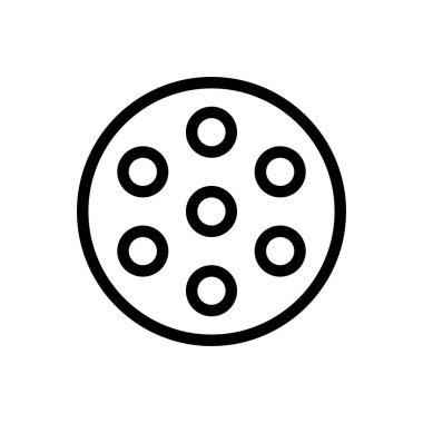 Ameliyat lambası ikon tasarımı. çizgi sanatı tıbbi sağlık vektörü çizimi