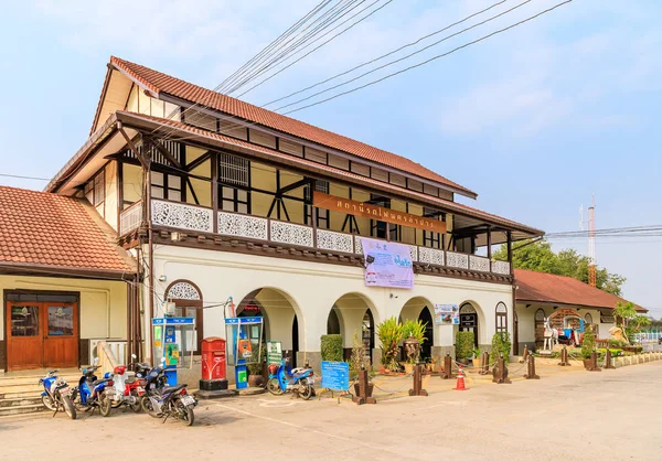 Lampang Thailand Februar 2018 Bahnhofsbau Lanna Stil Stadtzentrum — Stockfoto