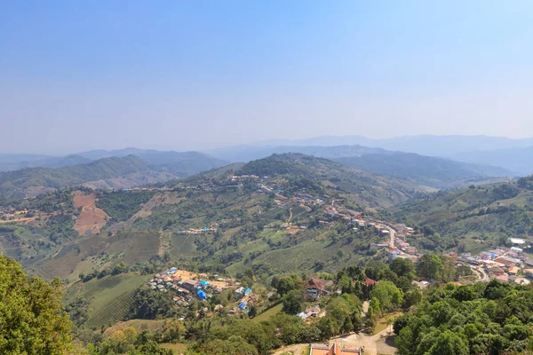 Hill tribe village at Doi Mae Salong mountain, Chiang Rai, north of Thailand