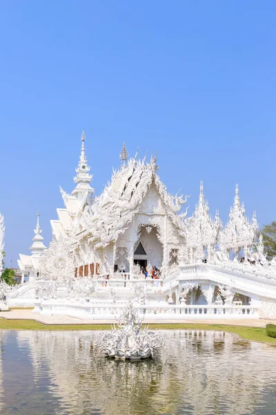 Чан Рай Таїланд Лютого 2018 Ват Ронг Кхун Або Білий — стокове фото