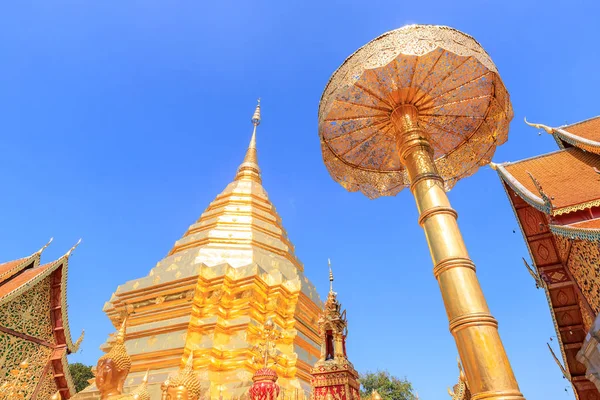 Wat Phra Doi Suthep Berömda Tempel Chiang Mai Norr Thailand — Stockfoto