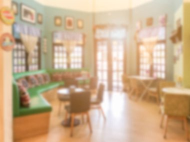 Soyut bulanık kahve dükkanı