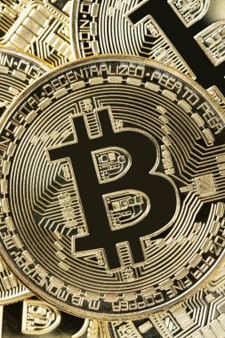 Bitcoin cryptocurrency belirteci kazık arka plan