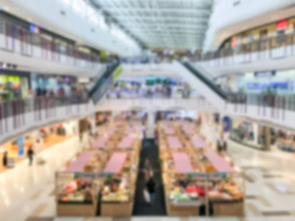 Abstrakta Suddig Köpcentrum Varuhuset Interiör För Bakgrund — Stockfoto