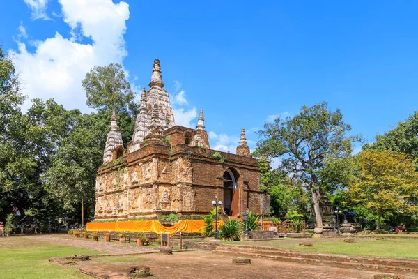 Ancient Pagoda Wat Photharam Maha Wihan Chet Yot Chiang Man — Stock Photo, Image