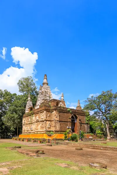 Ancient Pagoda Wat Photharam Maha Wihan Chet Yot Chiang Man — Stock Photo, Image