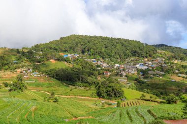 Mae Rim, Chiang Mai, Tayland kuzeyindeki dağ tepe kabile Köyü