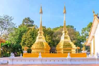 Chiang Rai, Tayland kuzeyindeki dağ üstüne Phra ki Doi Tung Tapınağı