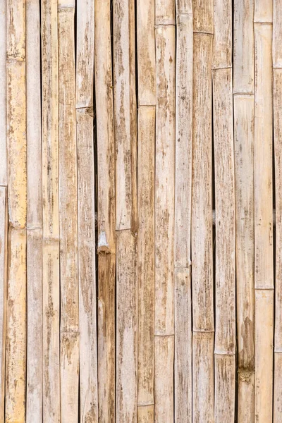 Grunge Weathered Traditional Exotic Bamboo Wall Background — Stock Photo, Image