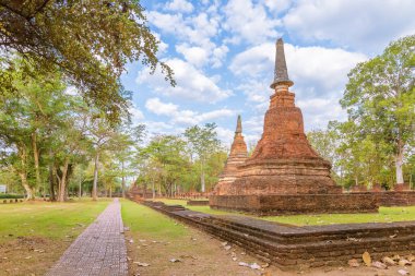 Wat Phra Kamphaeng 'deki tapınak Phet Tarih Parkı, Unesco W