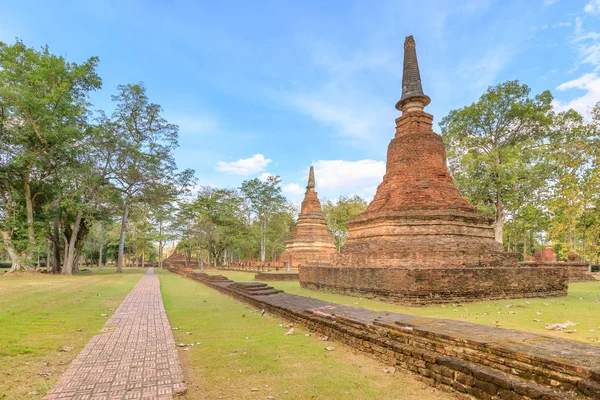 Wat Phra A templom Kamphaeng Phet Történelmi Park, Unesco W — Stock Fotó