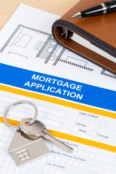 Formulário de pedido de hipoteca, conceito financeiro — Fotografia de Stock