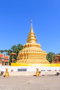 Chiang Mai, Tayland - 16 Kasım 2018: Altın Buda emaneti pa