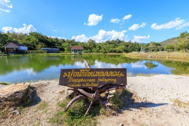 Chiang Mai, Tayland - 16 Kasım 2018: Thepphanon Kaplıcası