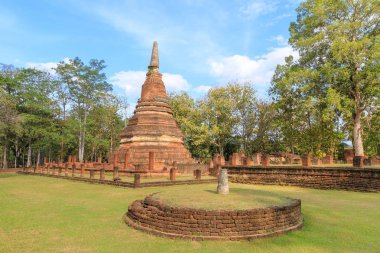 Wat Phra Kamphaeng 'deki tapınak Phet Tarih Parkı, Unesco W