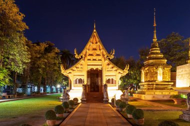 Chia 'daki Wat Phra Singh Woramahawihan Şapeli ve Altın Tapınağı