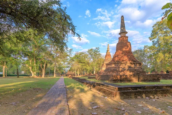 Wat Phra A templom Kamphaeng Phet Történelmi Park, Unesco W — Stock Fotó