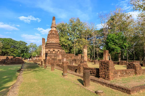 Wat Phra Kaeo templom Kamphaeng Phet Történelmi Park, Unesco W — Stock Fotó