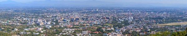 Panorama aerial view of Chiang Mai city from Doi Suthep — Stock Photo, Image