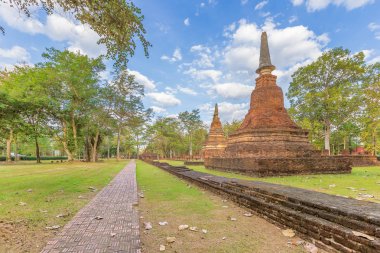 Wat Phra Kamphaeng 'deki tapınak Phet Tarih Parkı, Unesco W
