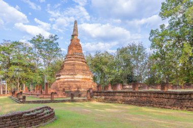 Wat Phra Kamphaeng 'deki tapınak Phet Tarih Parkı, Unesco W