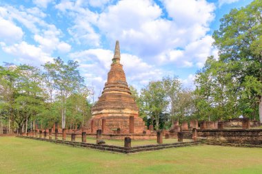 Wat Phra Kamphaeng 'deki tapınak Phet Tarih Parkı, Unesco W