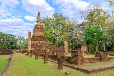 Wat Phra Kaeo tapınağı Kamphaeng Phet Tarihi Parkı, Unesco W