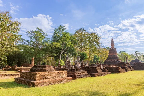 Wat Phra Kaeo templom Kamphaeng Phet Történelmi Park, Unesco W — Stock Fotó