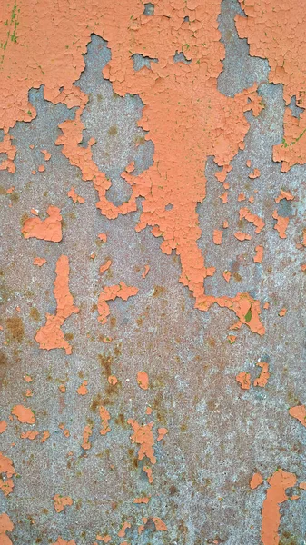 Orange paint chipped metal