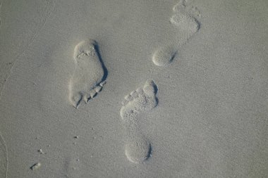 kumayak izleri, Golden beach Thassos Yunanistan yaz 2018