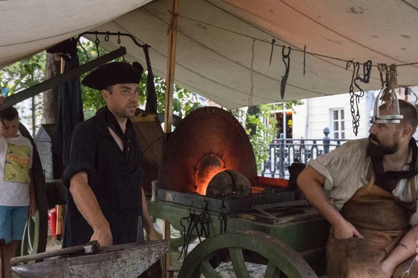 Moskova, Rusya, 08-18-2018. Kez tarihsel festivali ve dönemini — Stok fotoğraf