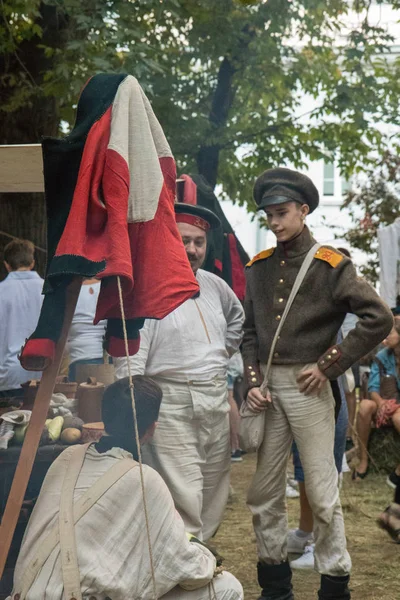 Moskova, Rusya, 08-18-2018. Kez tarihsel festivali ve dönemini — Stok fotoğraf