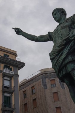 NAPLES, ITALY - 04 November, 2018 . Statua di Augusto