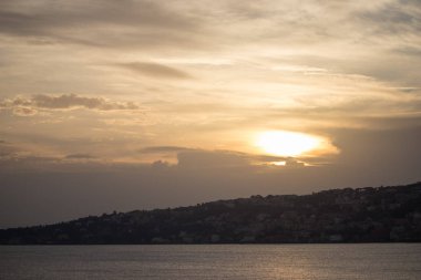 Günbatımı Napoli, İtalya