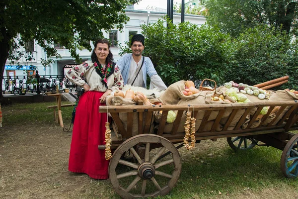 Moskova, Rusya - Haziran 2019: Tarihi festival Times ve çağlar. Yaşamın ve savaşların yeniden inşası. — Stok fotoğraf