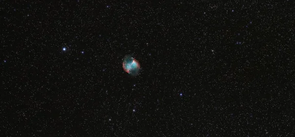 Messier 27 the Dumbbell Nebula is a planetary nebula in the constellation Vulpecula.