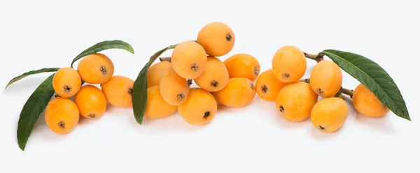 Group of loquat with leaf — Stock Photo, Image