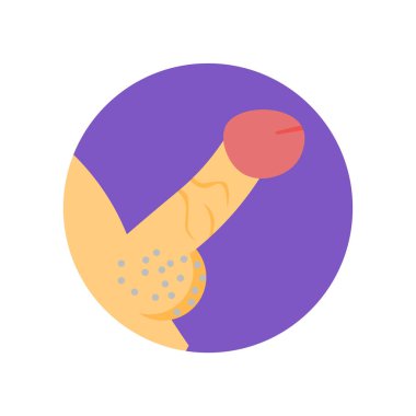 Penis icon vector isolated on white background for your web and mobile app design, Penis logo concept